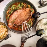 Whole fish in pan